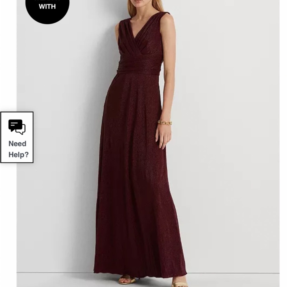 Lauren Ralph Lauren Deep Red Maxi Dress